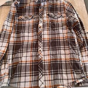 O'Neill Plaid Flannel - Black, White, and Orange